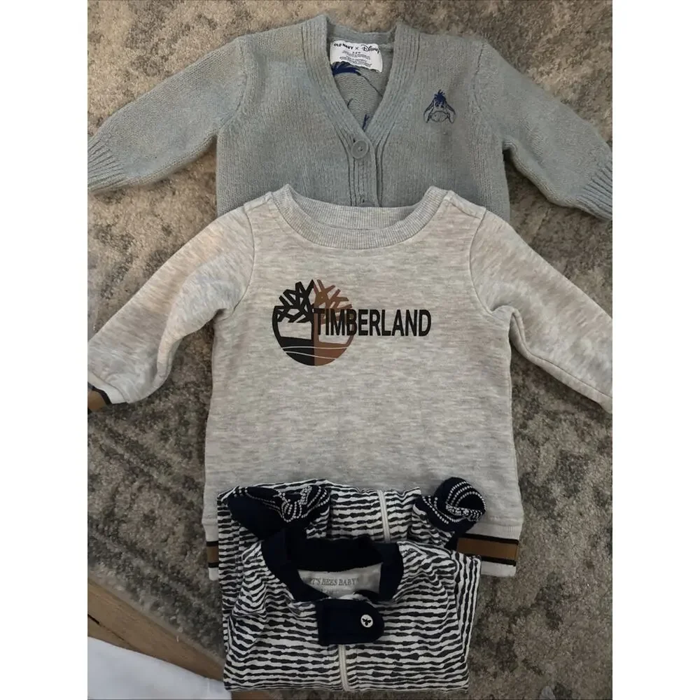 Baby Gap Red Logo Hoodie And Grey Zip Up Hoodie 12-18mo